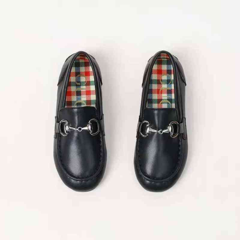 

kid shoe black for boy school dress basketball sneakers genuine leather baby girl athletic walking shoes sneaker eu 26-35 send with box, Customize