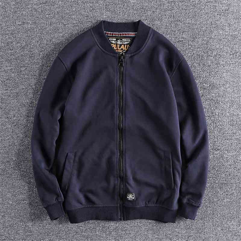 

Autumn 2020 men's coat new trend casual slim fit student spring and autumn Baseball Jacket, Black