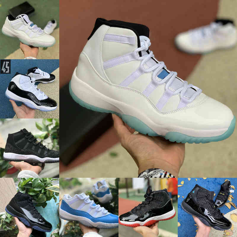 

High Quality Jubilee Pantone Bred High 11 11s Basketball Shoes Legend Blue 25th Anniversary Space Jam Gamma Blue Easter Concord 45 Low Columbia White Red Sneakers