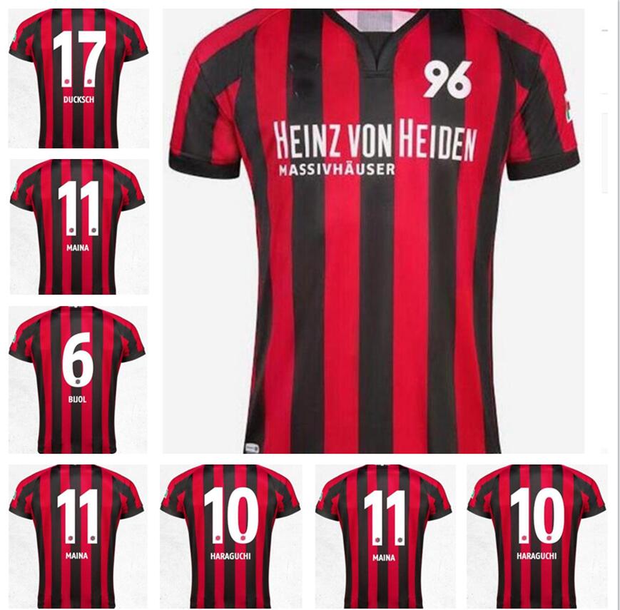 

2021 2022 Hannover 125th anniversary special 96 soccer jerseys 21 22 home away MAINA BIJOL HARAGUCHI DUCKSCH SCHINDLER Football shirt