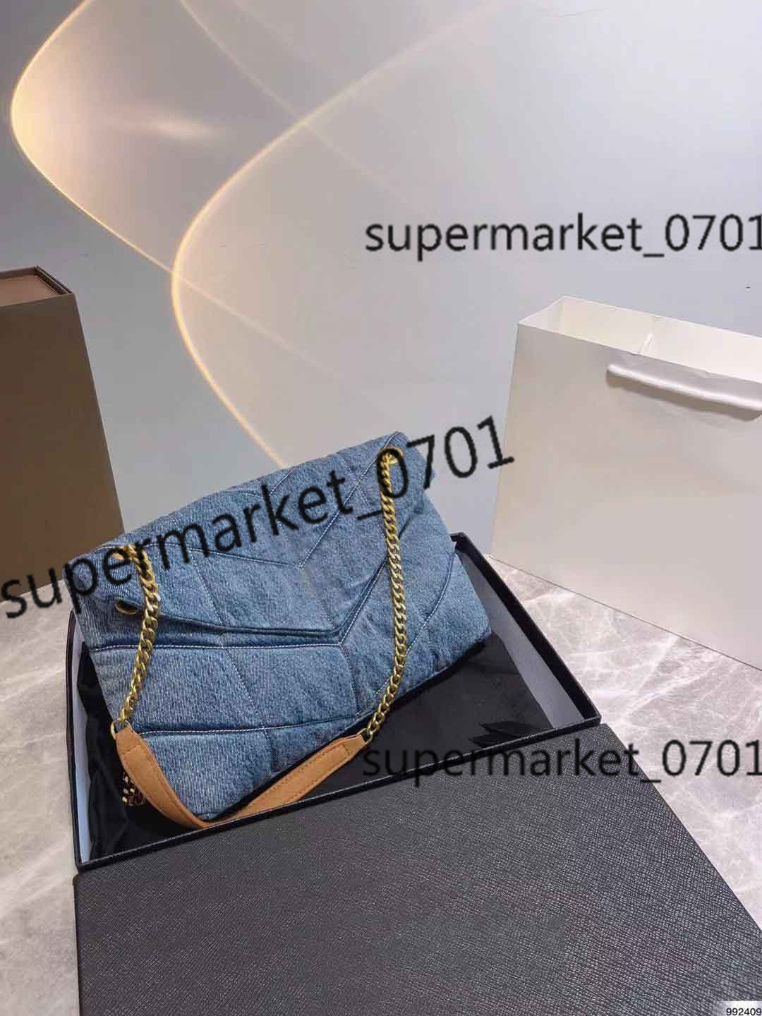 

New Hot Blue Color Suede Leather One Shoulder Bags First layer cowhide Chains Baguette Double Strap V Lines Cross Body Bags Letter Buckle