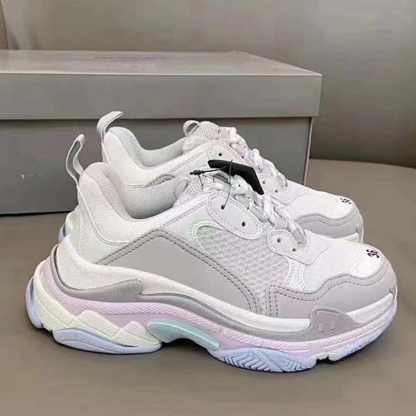 

2021-High Quality Mens Womens Casual shoes fashion platform lace-up Thick base heightening Full color Sports Sneakers Size 35-45 With box, Black