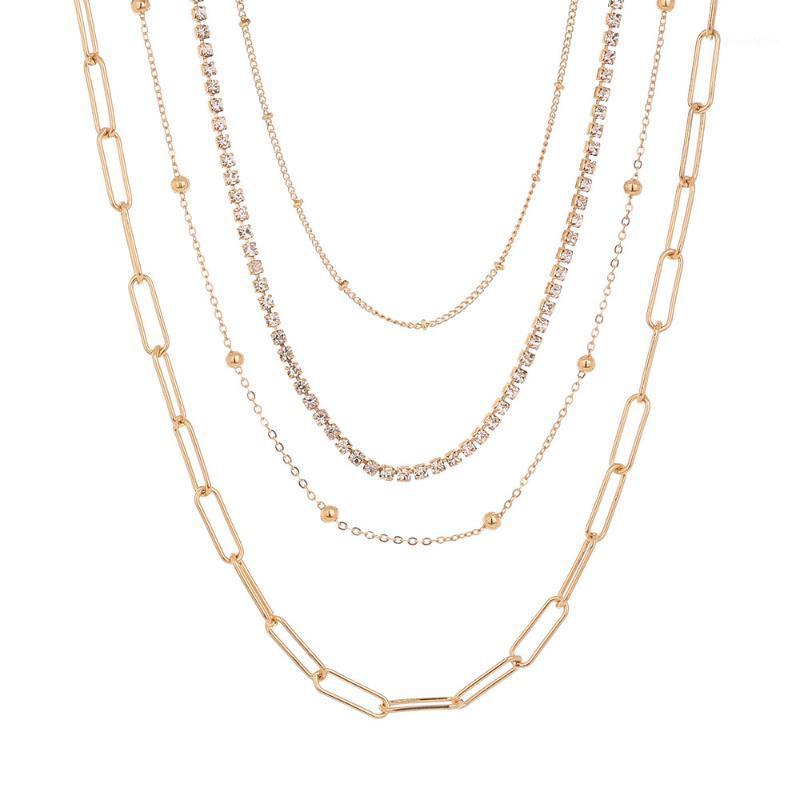 

Chains Simple Style Multi-layer Necklace Women's Fashion Niche Design Sense Chain Trend Versatile Clavicle Gift Occasion