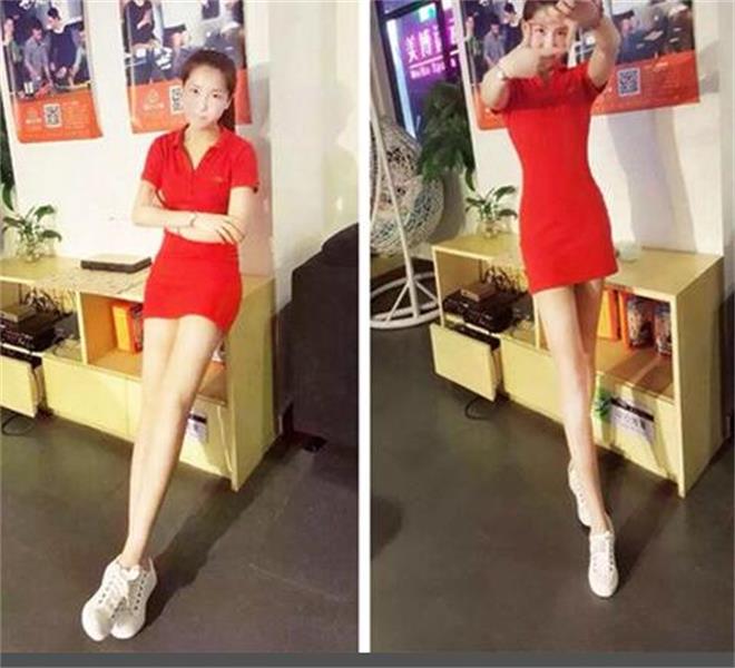 

Womens' Casual Dresses Summer crocodile Dress Fashion 100% Cotton Shirt Polo Clothing A-Line Skirt Fresh Sweet multiple color Asian size, Blue