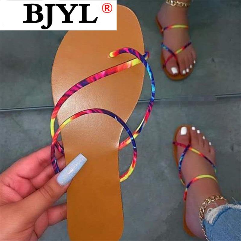 

Summer Women's Sandals Fashion Sexy Open Toe Outdoor Beach Strappy Flat For Women Shoes Zapatos De Mujer, Black