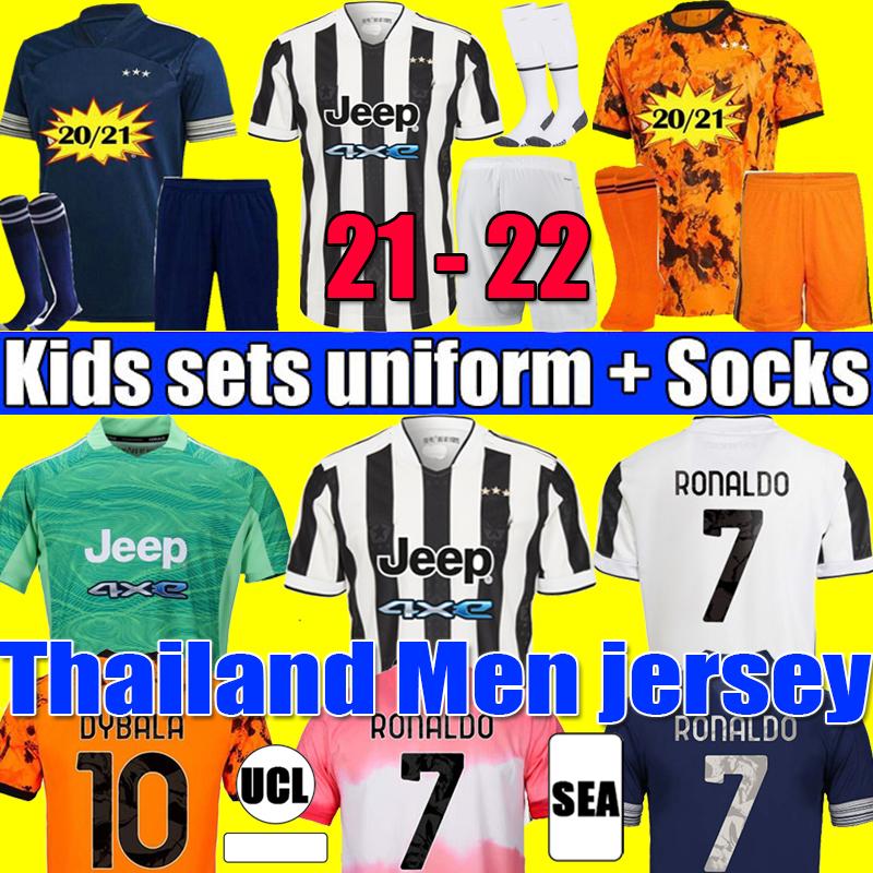 

fans player version soccer jersey 2021 2022 RONALDO DYBALA MORATA CHIESA McKENNIE juventus football kit shirt 21 22 JUVE Men + Kids fourth 4, Black;yellow