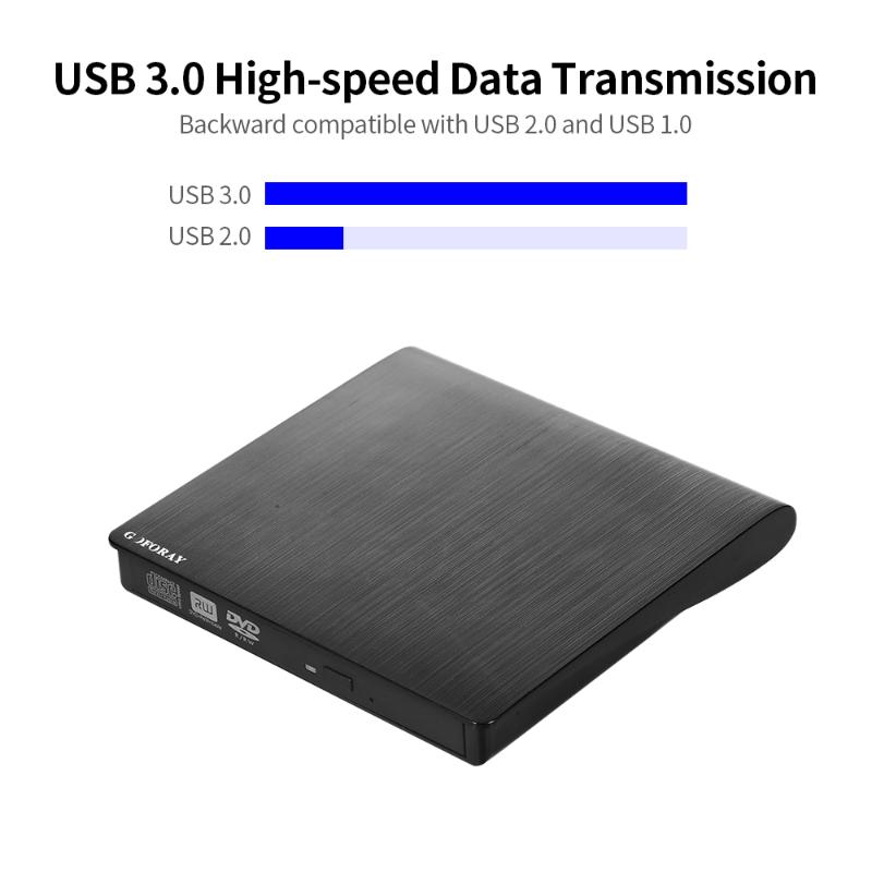 

3.0 External DVD Recorder CD-RW DVD-RW CD ROM Player Drive Writer Rewriter Portable ODD HDD Burner For Windows Mac Optical Drives