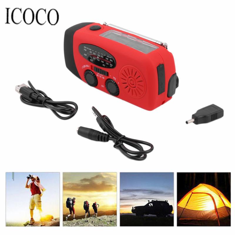 

Protable Emergency Hand Crank Generator AM/FM/WB Radio Charger Waterproof Survival Tools HY-88WB Flashlights Torches