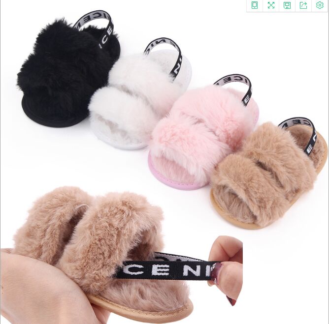 

3pairs/lot!Fashion Faux Fur Baby Sandals Summer Cute Infant Babys boys girls shoes soft sole Walking Shoe indoor for 0-18M, Customize