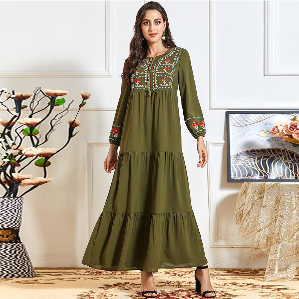 

Kaftan Dubai Abaya Turkey Hijab Muslim Dress Caftan Islam Plus Size Clothing Dresses Abayas For Women Robe Femme Vestidos Largos