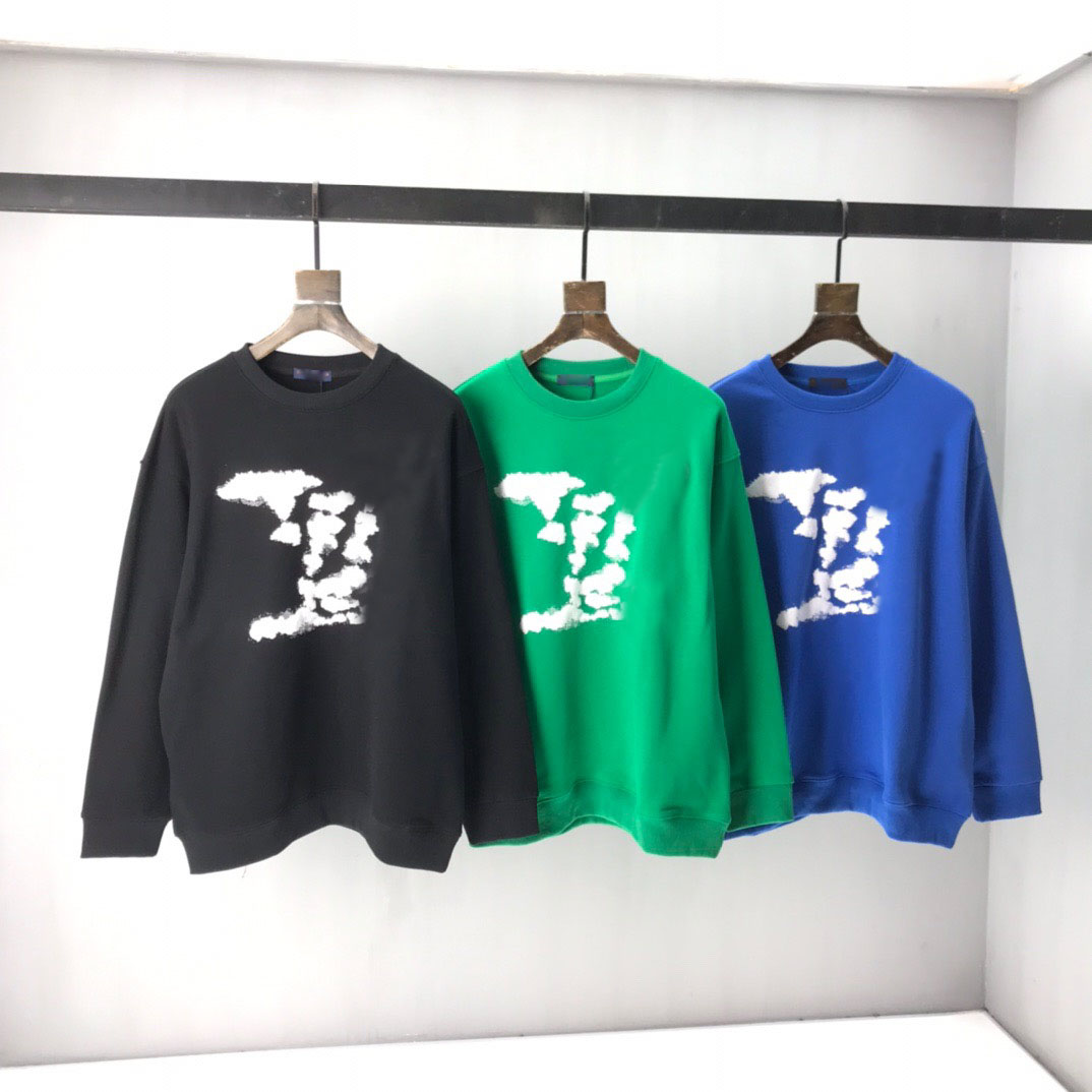 

New Sweater Hoodie long sleeve high quality autumn winter for men and women Hoodies Pullover fashion love embroidery 241, Black