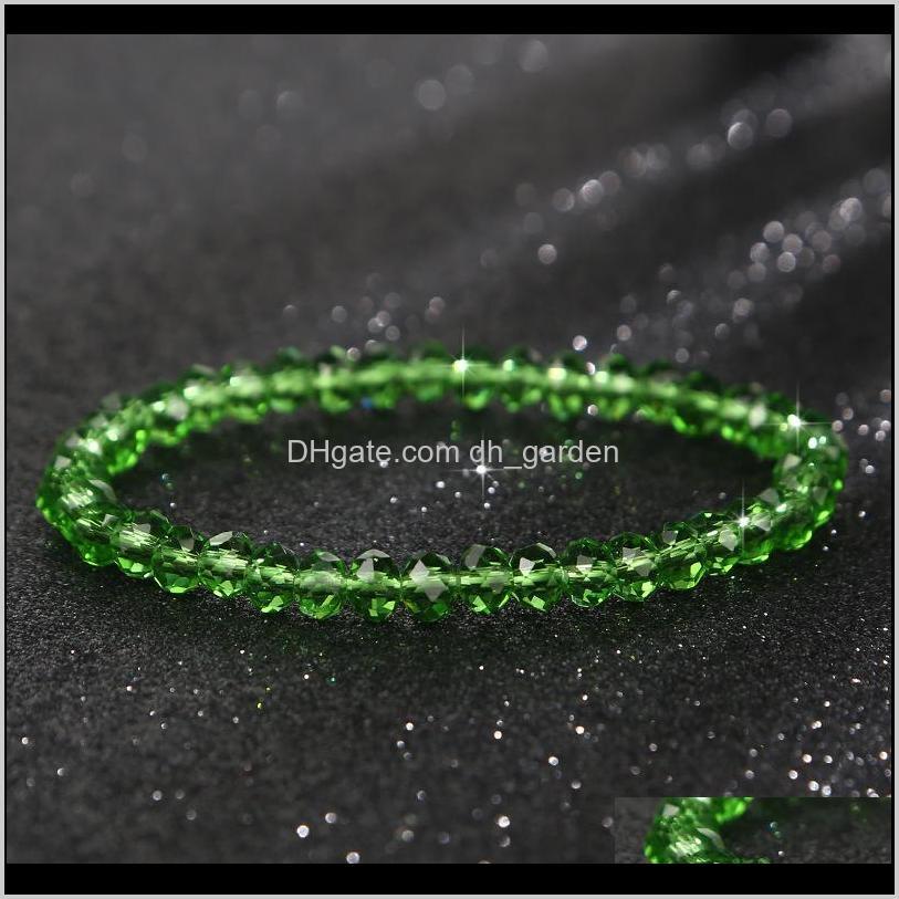 

Handmade Charm Bead Bracelets For Women Girls Austria Crystal Stretch Bracelet Wedding Party Jewelry Fashion Drop Delivery 2021 A5Quz
