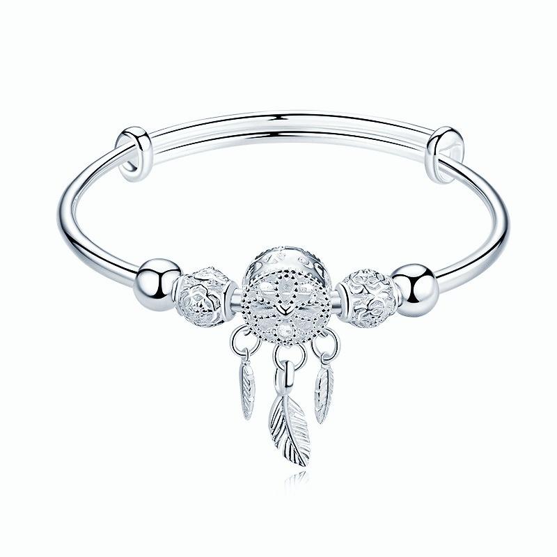 

Bangle 2021 Fashion Bell Hollow Bracelet Europe And America Wild Creative Adjustable Lady Valentine's Day Gift
