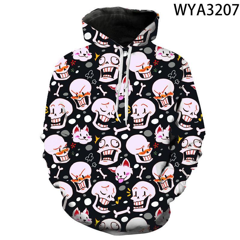 

Men's Hoodies & Sweatshirts Men Women Children Undertale 3D Printed Streetwear Cool Boy Girl Kids Pullover Long Sleeve Fashion Jacket, Black