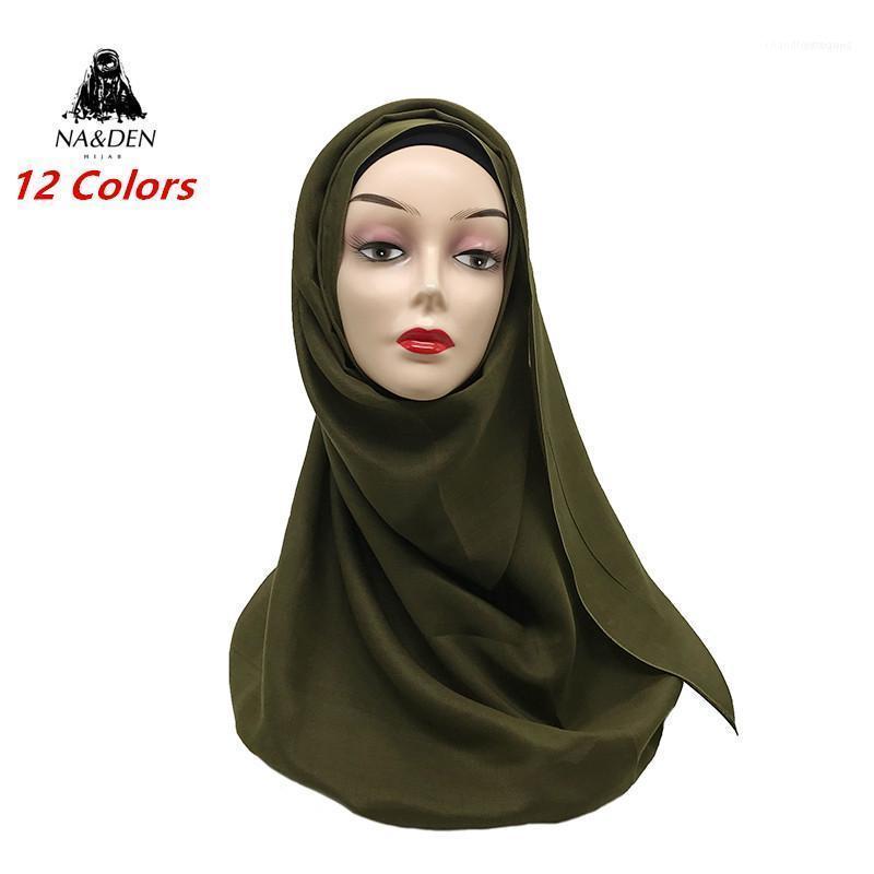 

Scarves Femme Headscarf Foulard Hijab Ladies Solid Scarf Hi-Q Malaysia Muslim Bandana Women Muffler Mujer Shawls 10pcs/lot1