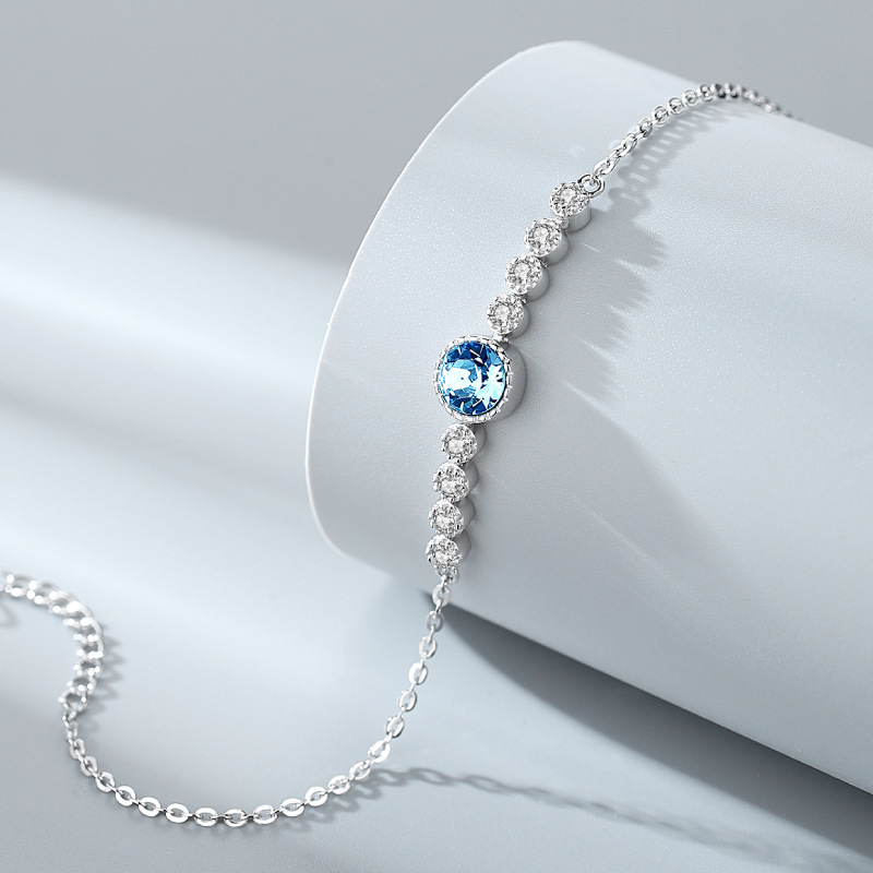 2021 925 coeur de la mer en argent Sterling marque bijoux pour femmes chaîne trèfle Bracelet Praty Bracelets de mariage BS4745