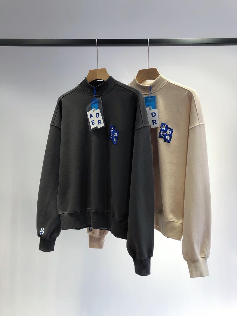 

Men's Hoodies & Sweatshirts Adererror 6th Anniversary Limited Edition Crack Letter Embroidered Crew Neck Hoodie For Men And Women ADER ERROR, Beige
