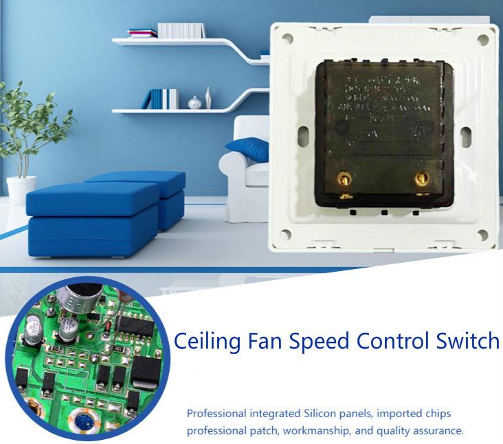 

10A Adjustment Ceiling Fan Speed Control Switch Wall Button Dimmer 'lirunzu Dimmers