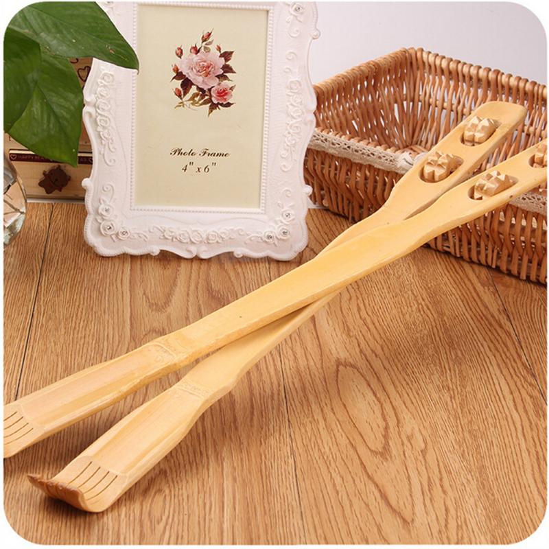 

Durable Bamboo Massager Back Scratcher Wooden Body Roller Stick Backscratcher Full