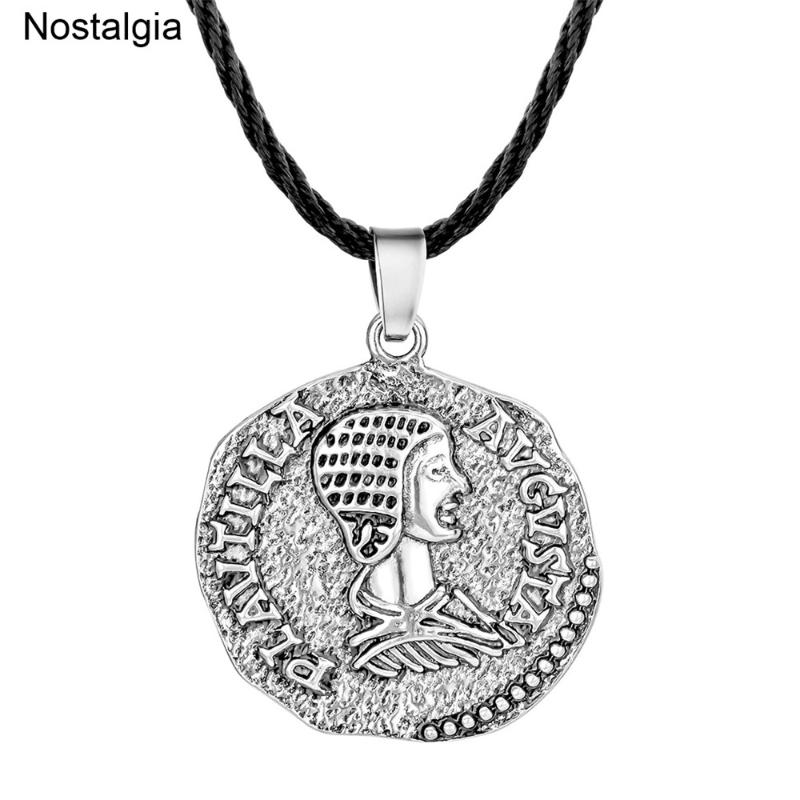 

Pendant Necklaces Nostalgia Ancient Roman Coin PLAUTILLA AVGVSTA Rome Coins Pendants Ethnic Necklace Vintage Jewelry