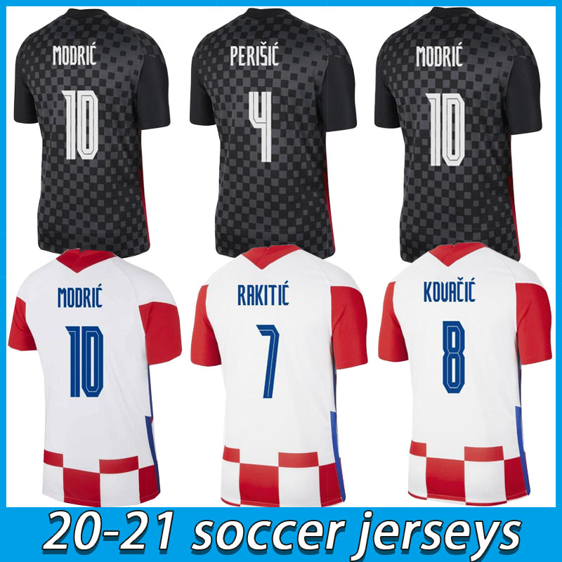 

20 21 MODRIC national team MANDZUKIC HOME AWAY ORSIC Soccer Jersey 2021 PERISIC RAKITIC SRNA KOVACIC BROZOVIC REBIC Football adult Shirts, Black