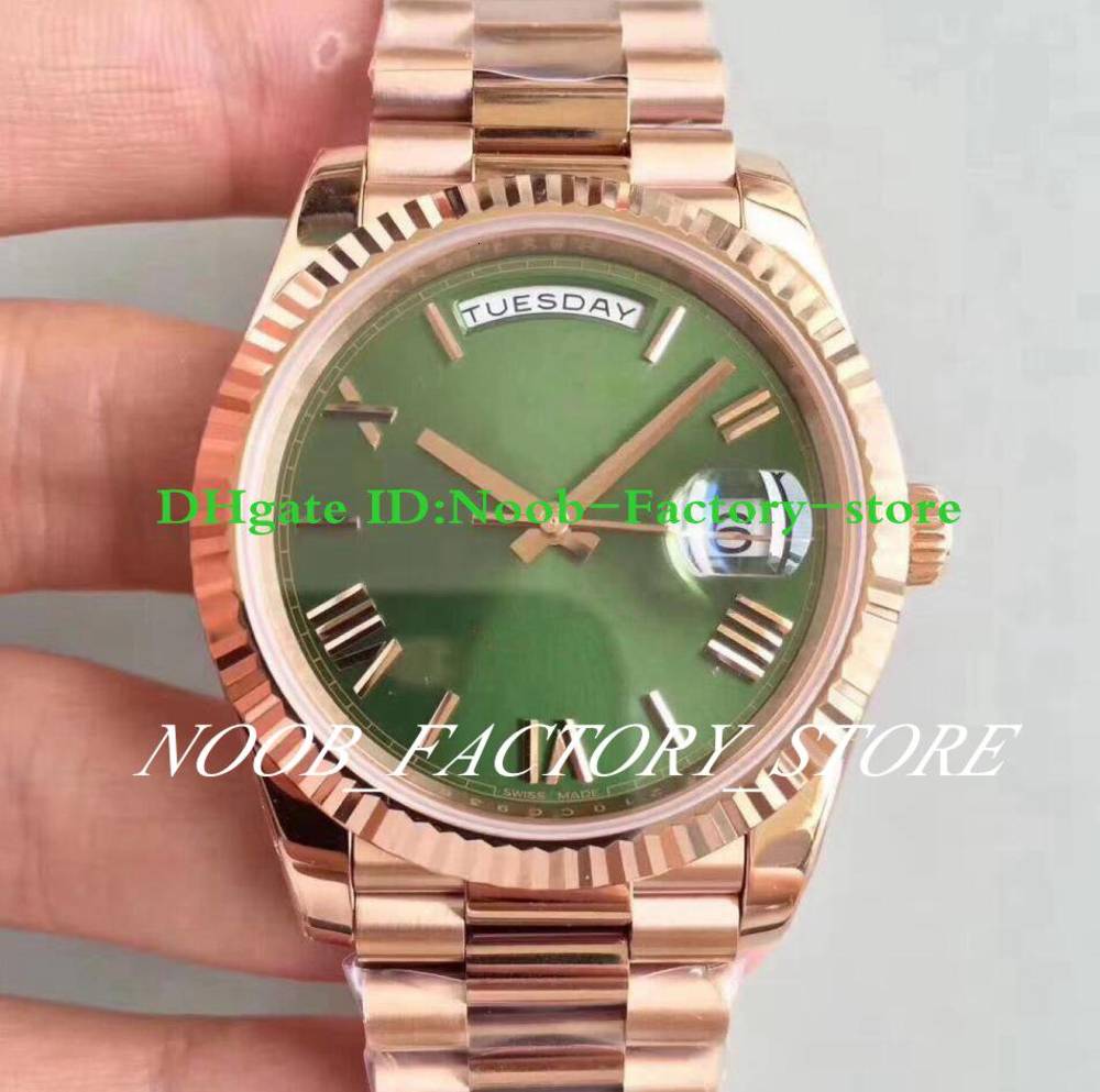 

5 Color Super Watch Swiss ETA 3255 Movement Luxury Mens Rose Gold 228235 Automatic DAYDATE 40mm Roman President Watches Original Box, 01