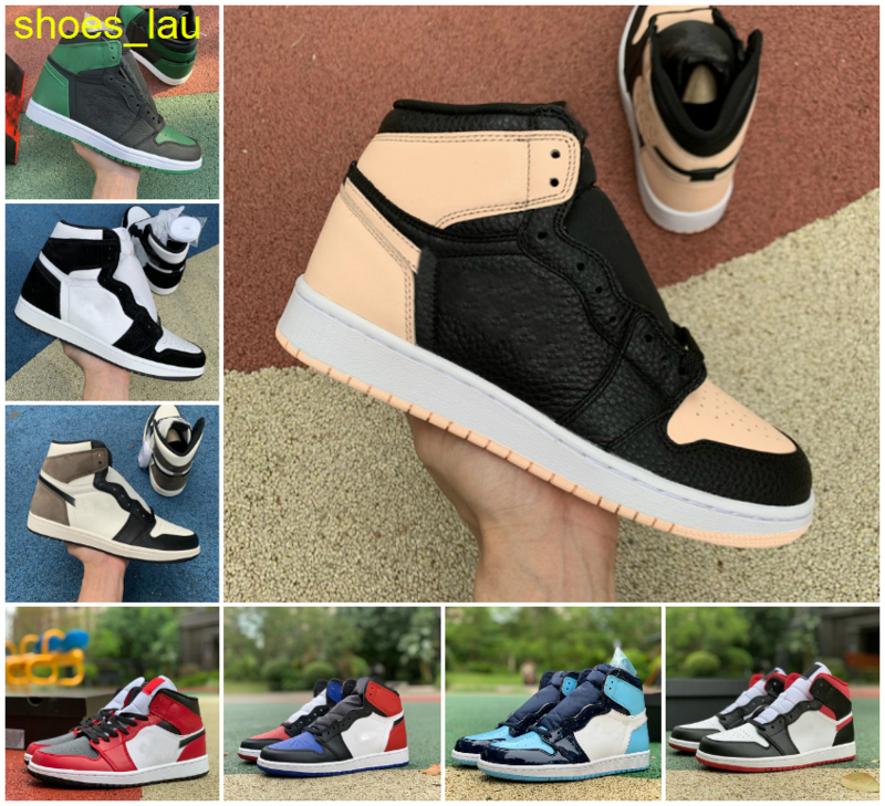 

2021 Jumpman 1 1s Mens Basketball Shoes Obsidian UNC University Blue Hyper Royal Twist Silver Toe Dark Mocha Chicago Banned Pine Green Black, E012