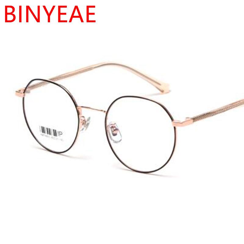 

Fashion Sunglasses Frames High Quality Round Computer Glasses Retro Blue Light Myopia Nerd Eye For Men Metal Spectacles, Black