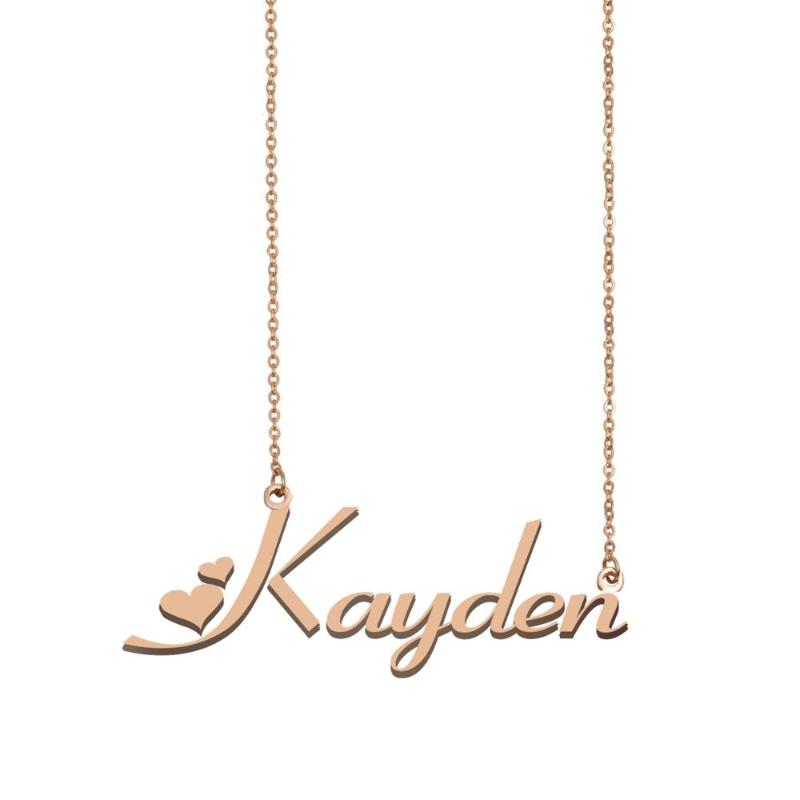 Pendant Necklaces Kayden Name Necklace , Custom For Women Girls Friends Birthday Wedding Christmas Mother Days Gift-image-709029383