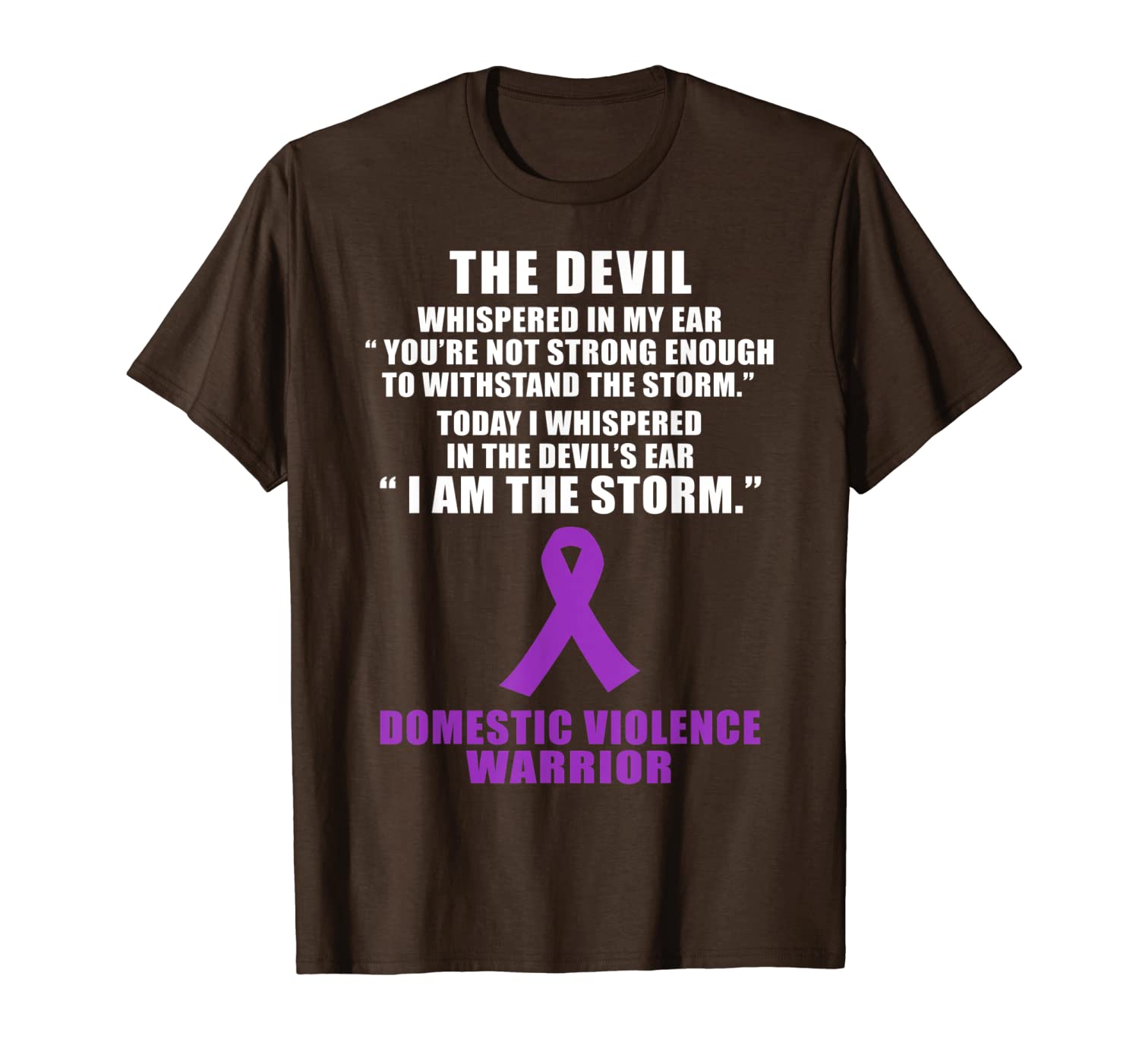 

i am the storm domestic violence warrior shirt, White;black