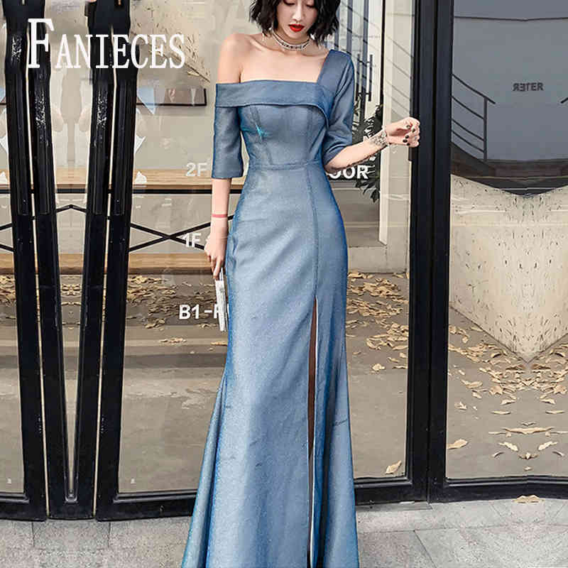 

spring Summer Women Tassel Dress off the Shoulder Formal Evening Party red Dresses Slim Maxi long vestidos drop 210520, Gray