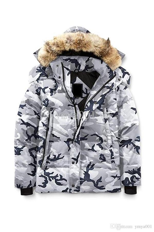 

winter fourrure down parka homme jassen chaquetas outerwear big fur hooded fourrure manteau down jacket coat hiver doudoune white, Black