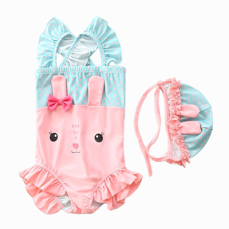 

Girls' Swimsuits, Children's One-piece Baby, Cute Little Rabbits, Foreign Trade Swimsuits XYY-14 Suits