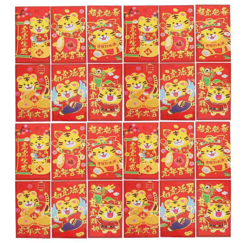 

Gift Wrap 36Pcs Chinese Spring Festival Red Envelopes Tiger Pattern Envelope Packets