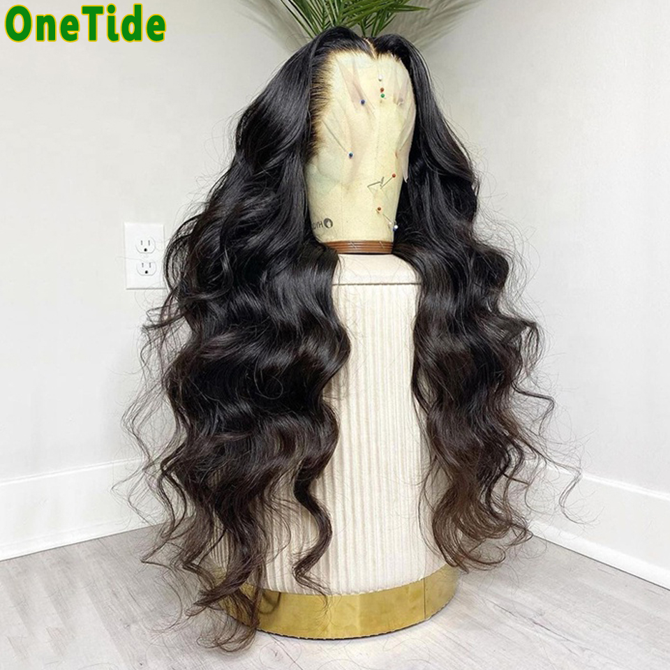 

Brazil Long 30" Body Wave Lace Wig Bodywave Lace Forehead Real Wig Women's Pre-Pull, Natural color