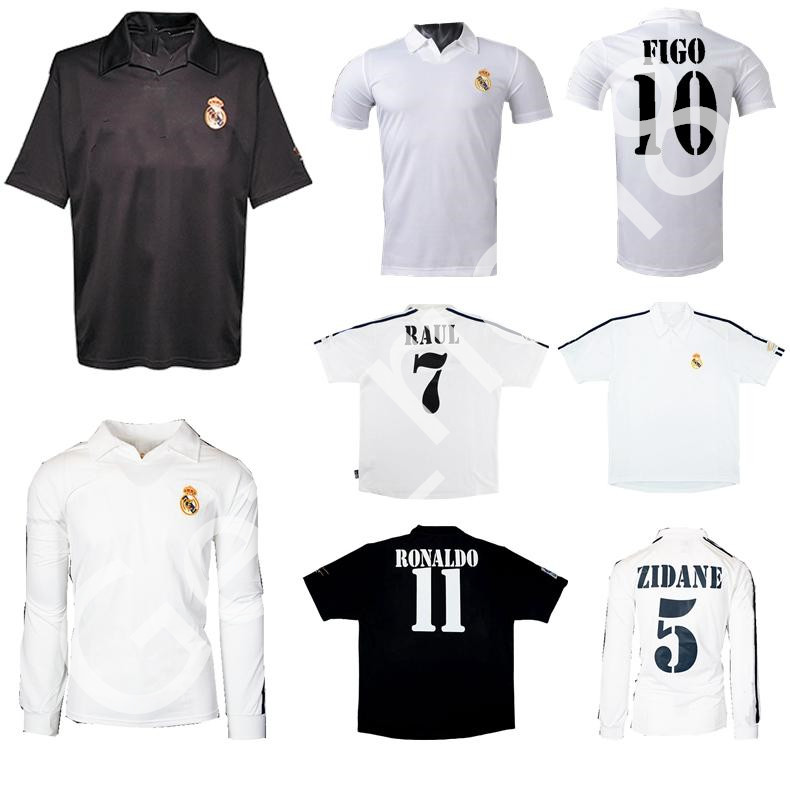 

2001 2002 2003 real Madrid Centenary jerseys home soccer ZIDANE FIGO HIERRO RONALDO RAUL classic retro football shirt vintage jersey, Ucl jersey