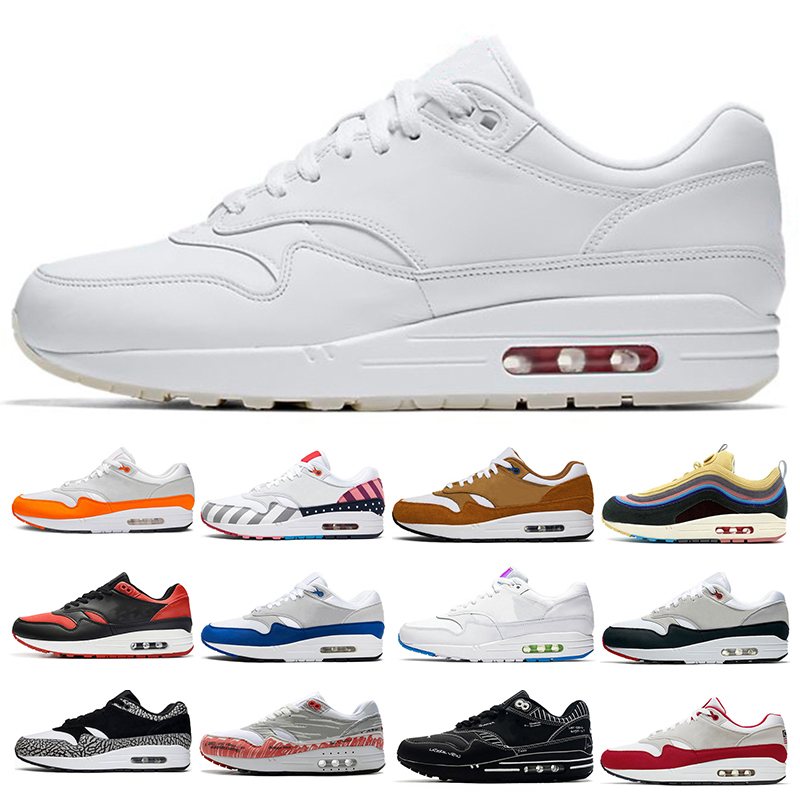 

2021 Wholesale newest running shoes 87 Atmos WATERMELON Anniversary 1 Piet Parra Premium lunar DELUXE men women sneakers 36-46, Color 6