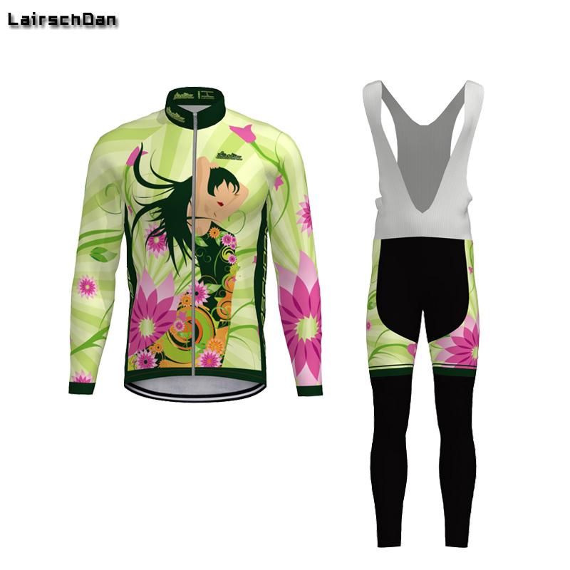 

Racing Sets SPTGRVO Ropa De Ciclismo Para Mujer Manga Larga Cycling Set Spring/Summer Fashion Girl Bike Uniform MTB Bicycle Jersey Kit Men