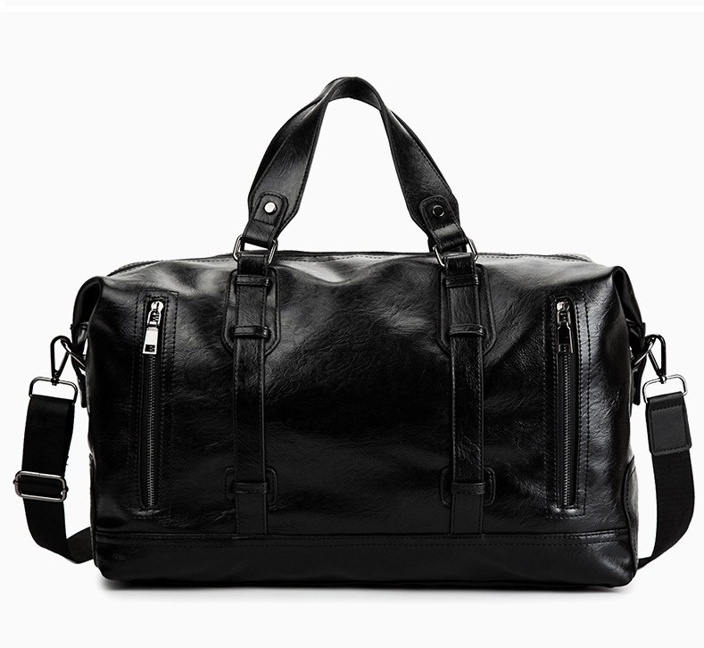

Leather luxurys handbag Sports Dry Wet Bags Men Training Travel Luggage Shoulder Sac De Sport designer Women Bag, Black