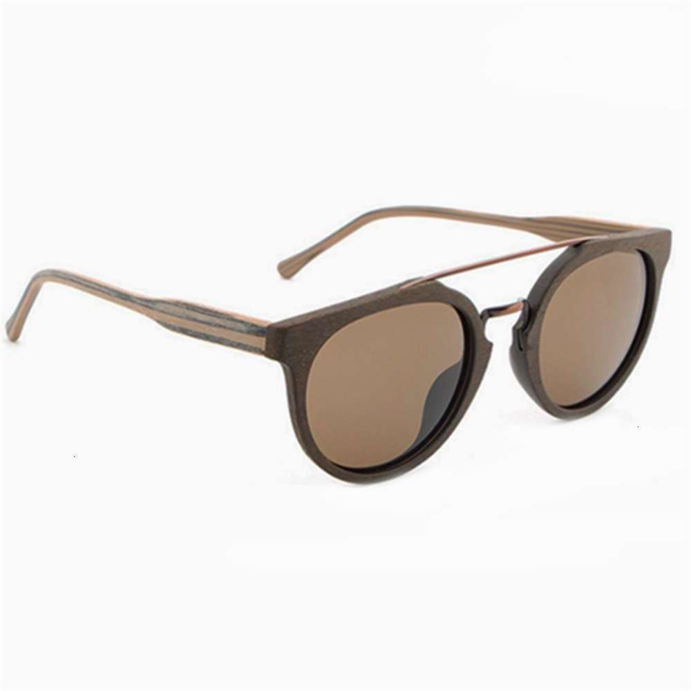 

Highend accessories Sun Glass Custom Acetate Polarized Wooden Sunglass, Black