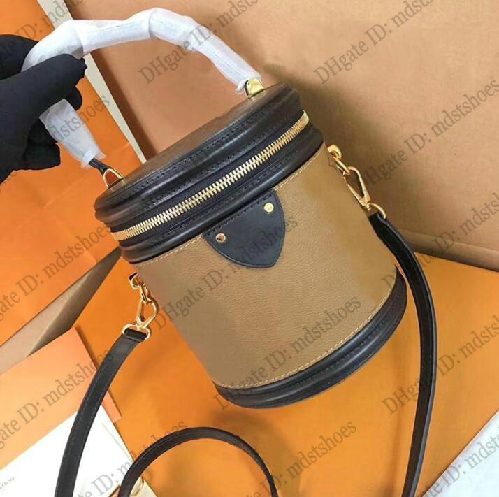 

Cannes Beauty Case Handle Bag Designer Vintage Cylinder BOX Handbag Classic Monograms Coated canvas Leather Crossbody M43986