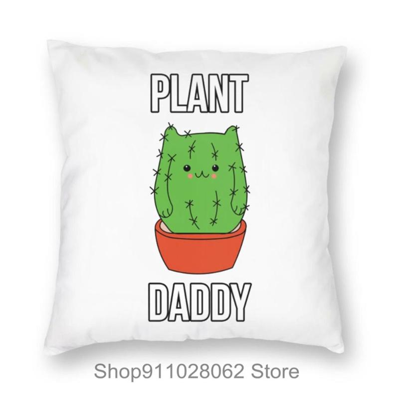 

Kawaii Cactus Kitty Cat Plant Daddy Succulent Cacti Throw Pillows Covers Cases Velvet Pillowcase Cushion Pregnancy Christmas Cushion/Decorat