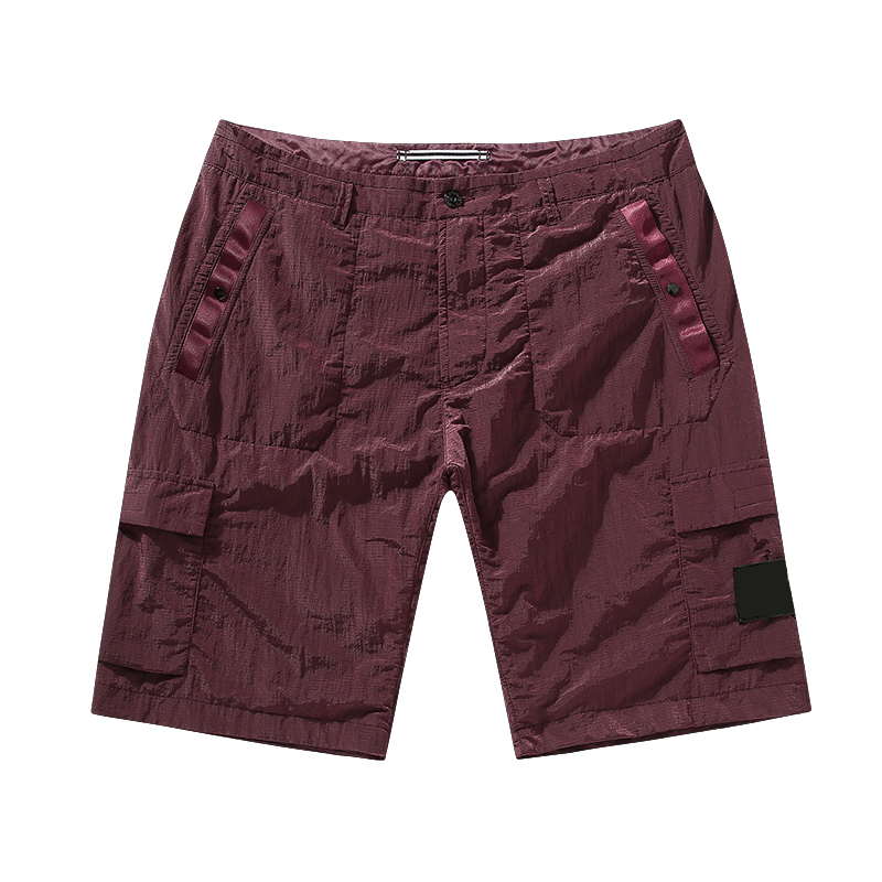 Fashion-2021 New style shorts of Summer metal nylon casual loose shorts quick drying beach Pants-image-671816930