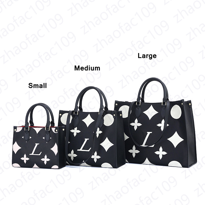 

Famous Shopping Bag crossbody bags ONTHEGO Handbags Embroidered canvas book tote Handbag embossed Totes High Quality Handbag women bags Shoulder Bag purse M45320, No anything