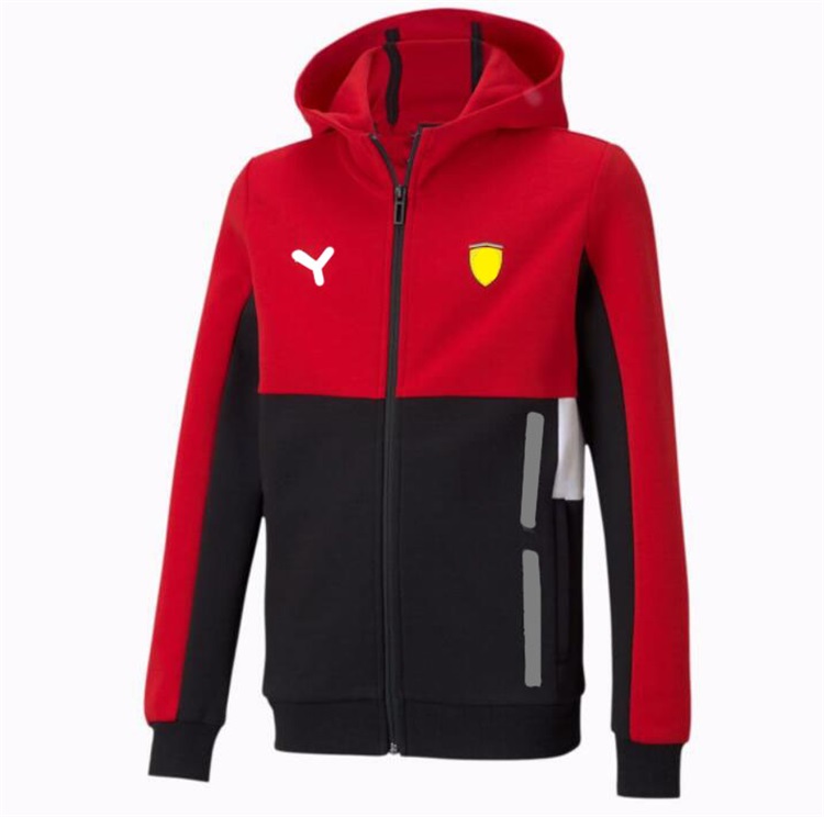

2021 customized f1 racing suit long-sleeved jacket autumn and winter team edition jacket warm sweater windbreaker sports casual racing suit