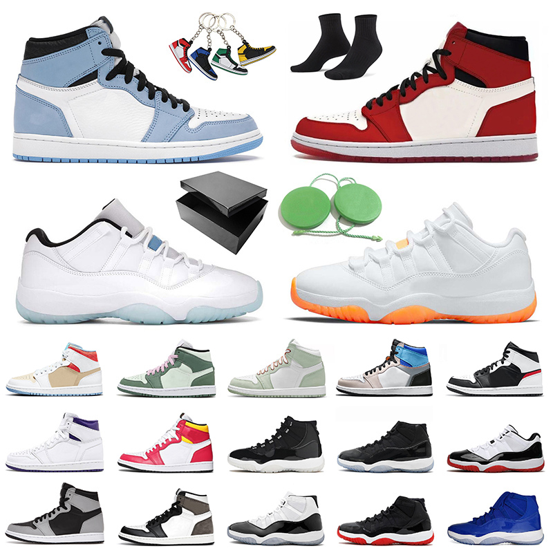 

WITH BOX Jumpman 1 Original 11 Citrus Low Basketball Shoes Mens Womens Dark Mocha 1s Cactus Jack Dutch Green Mid University Blue Concord High 11s Trainers Sneakers, #14 36-46 chicago
