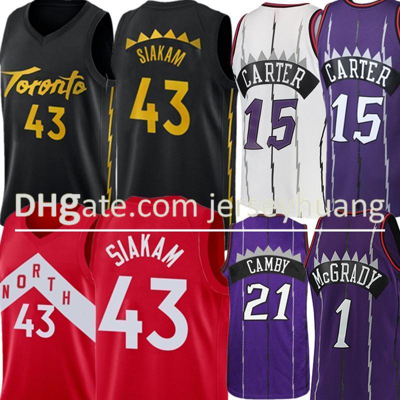 

2021 Men youth Vince 15 Carter Pascal 43 Siakam Basketball Jersey, Youth9