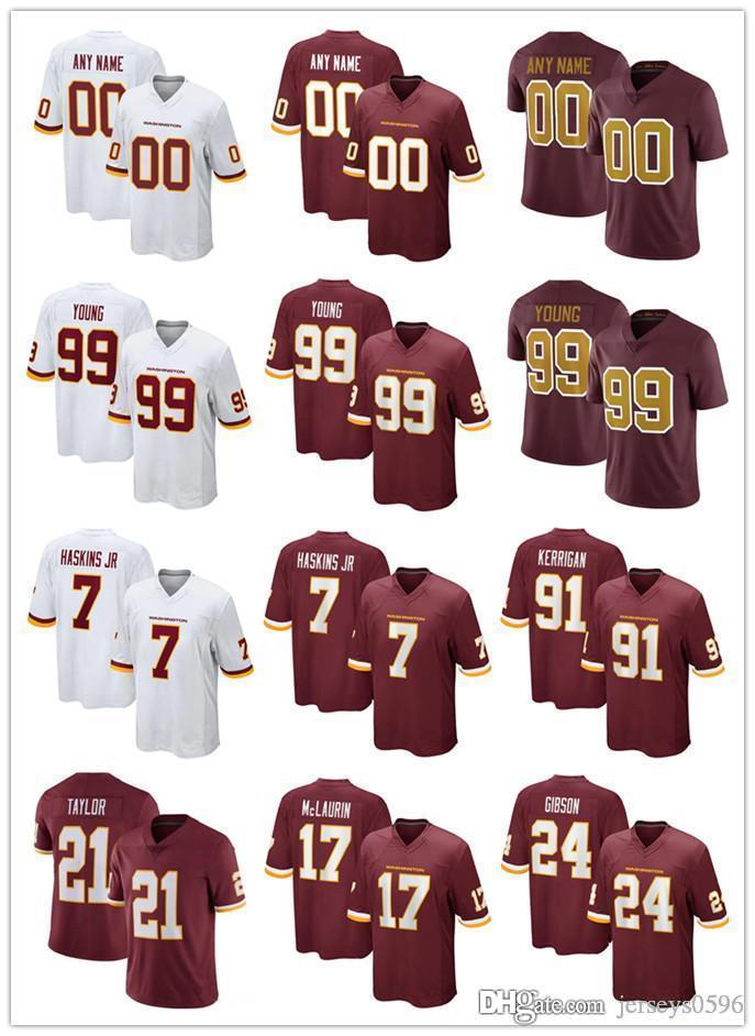 

Custom Jersey Mens Washington Football Team 17 Terry McLaurin 99 Chase Young 44 John Riggins 14 Ryan Fitzpatrick Football Jerseys, Black;red