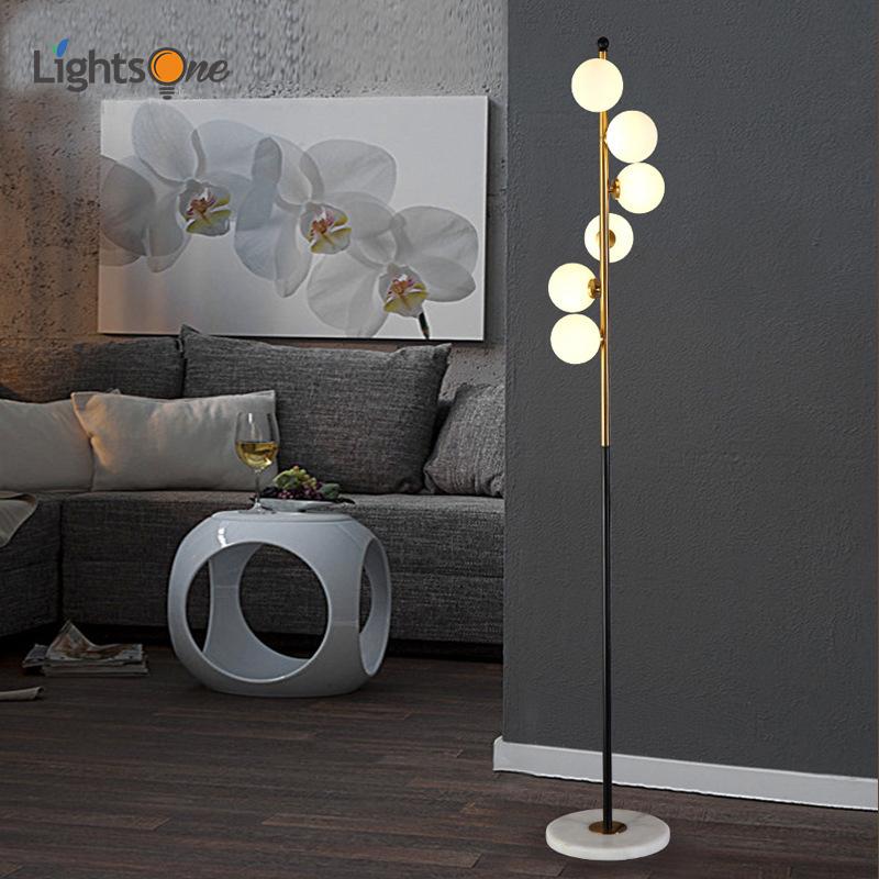 

Nordic Postmodern Bubble Glass Ball Floor Light Living Room Bedside Lamp Lamps
