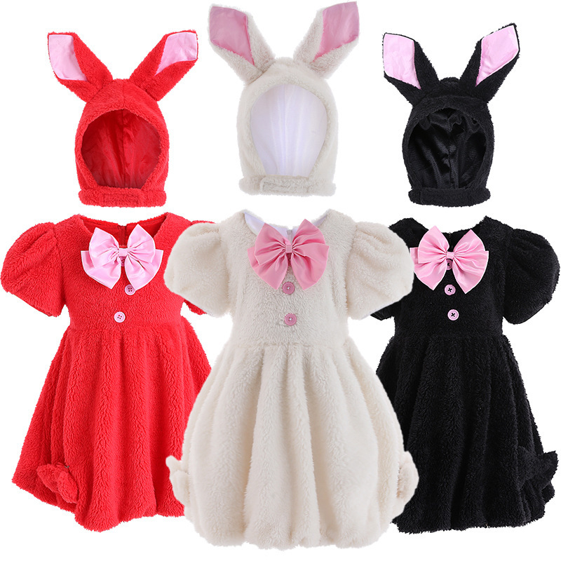 Anime disfraces niños niñas animal conejo masquerade fiesta cosplay vestido sombrero conjunto niños halloween fingend play traje traje trajes Anime disfraces niños niñas animal conejo masquerade fiesta cosplay vestido sombrero conjunto niños halloween fingend play traje traje trajes